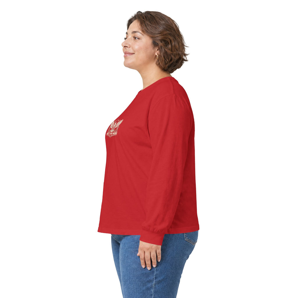 Built For More Long Sleeve Tee — Eagle Shield Graphic