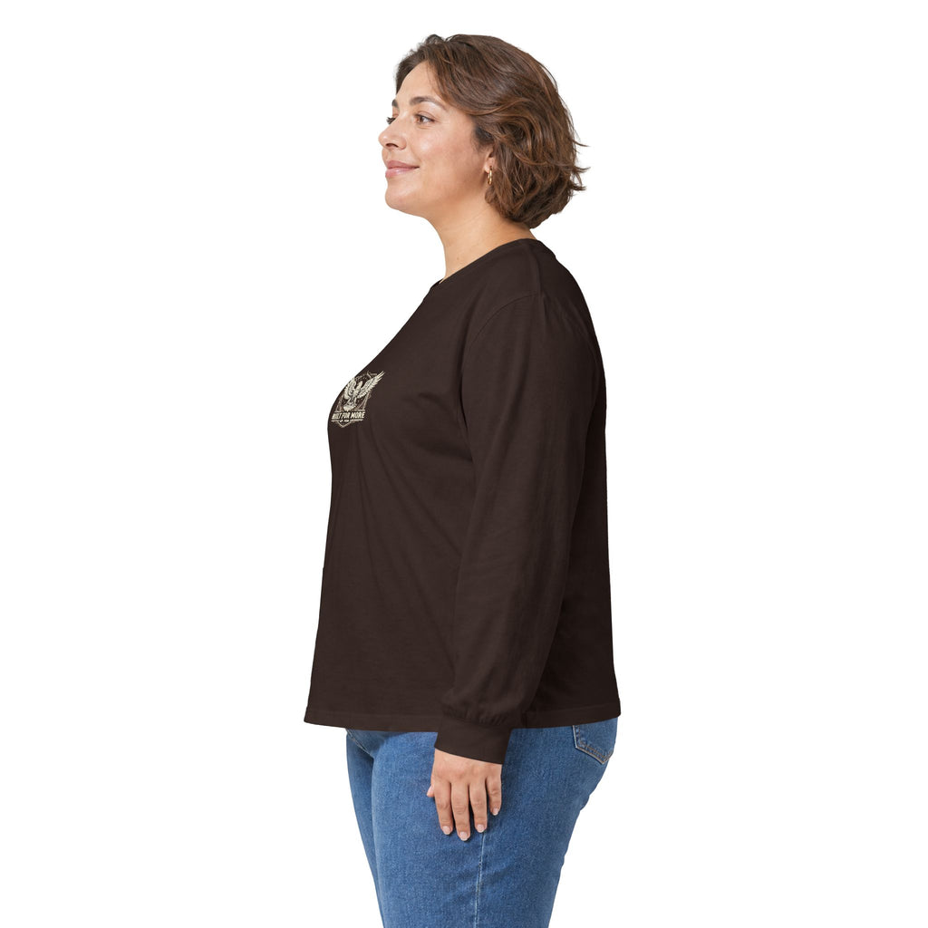Built For More Long Sleeve Tee — Eagle Shield Graphic