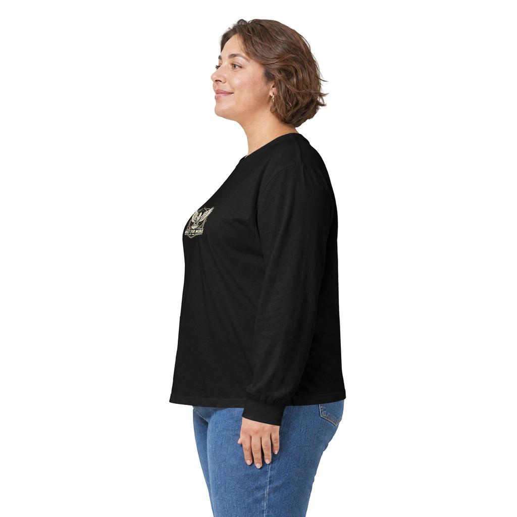 Built For More Long Sleeve Tee — Eagle Shield Graphic